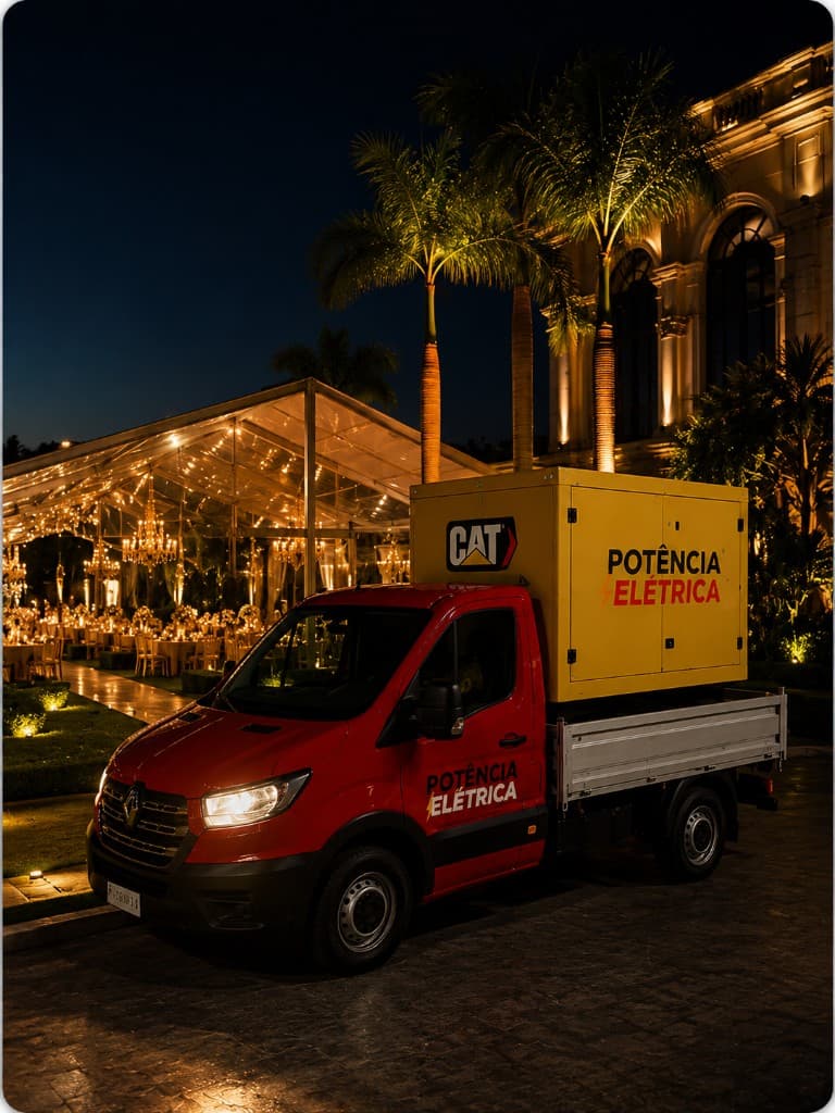 Gerador Potência Elétrica em evento